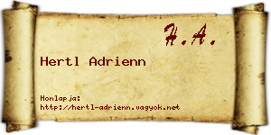 Hertl Adrienn névjegykártya